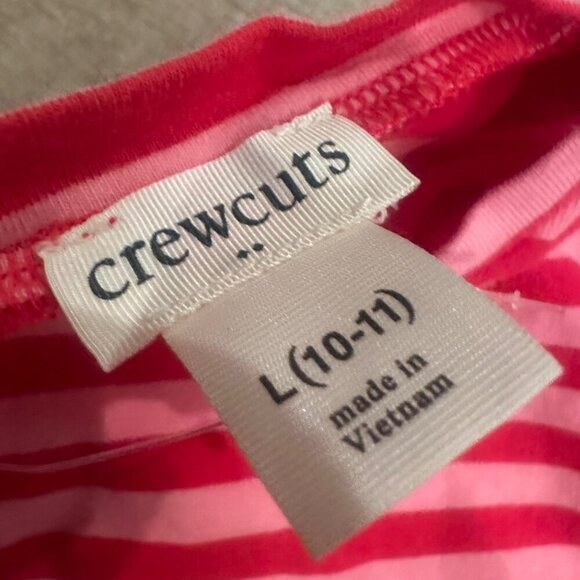 CREWCUTS GIRLS DRESS PINK AND WHITE LARGE 10-11 PERFECT FOR VALENTINES - Picture 7 of 8